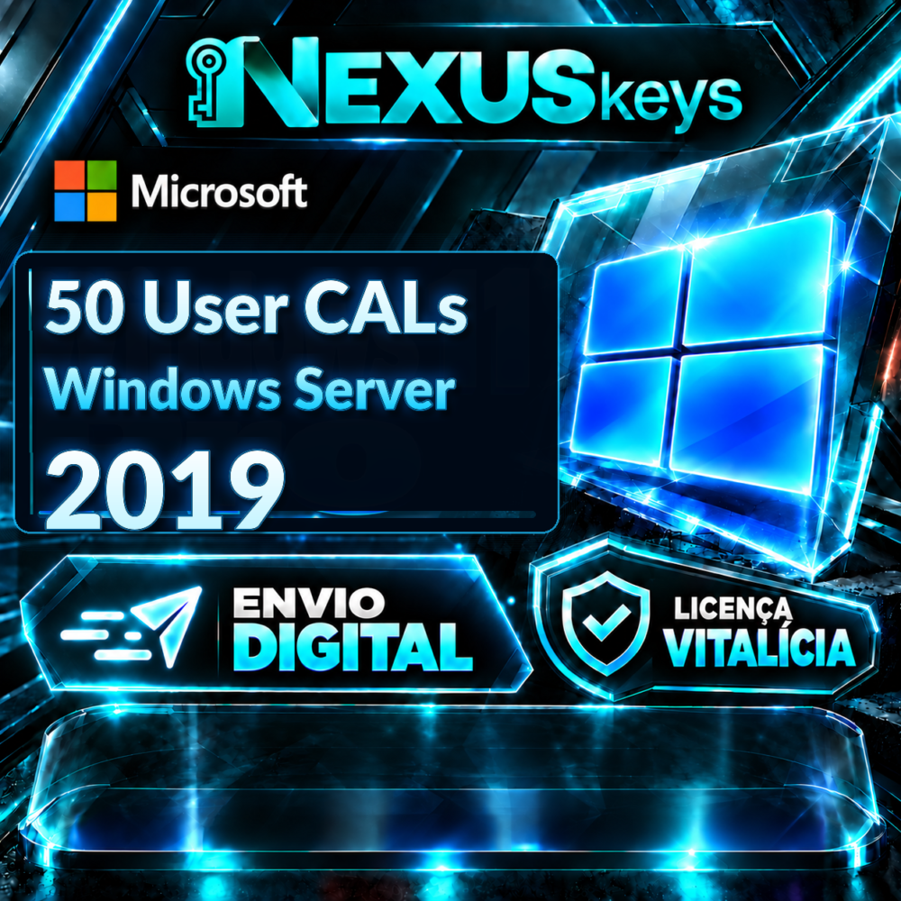 50 User CALs Windows Server 2019 - Licença Digital - ESD