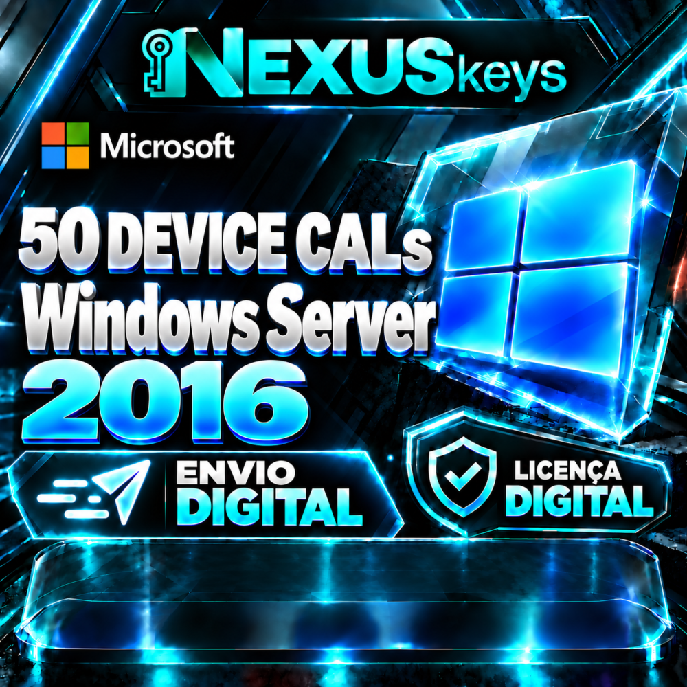 50 Device CALs Windows Server 2016 - Licença Digital - ESD