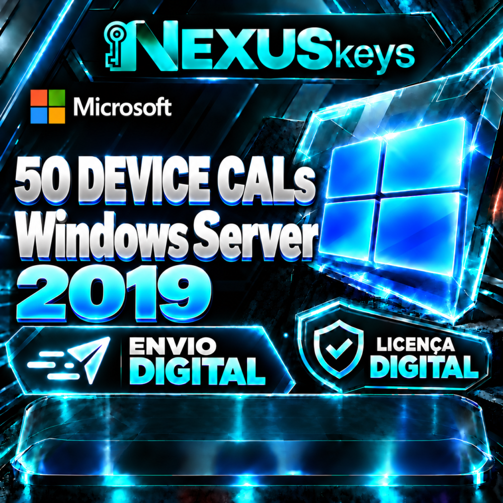 50 Device CALs Windows Server 2019 - Licença Digital - ESD