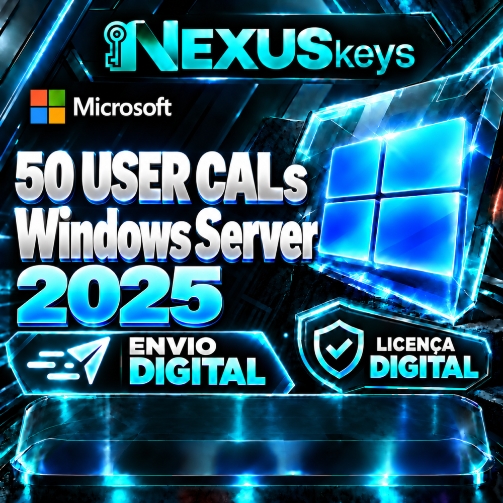50 User CALs Windows Server 2025 - Licença Digital - ESD