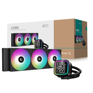 WATER COOLER 360MM DEEPCOOL LD360 AIO, ARGB, BLACK - R-LD360-BKMSN-G-1 - Imagem 4