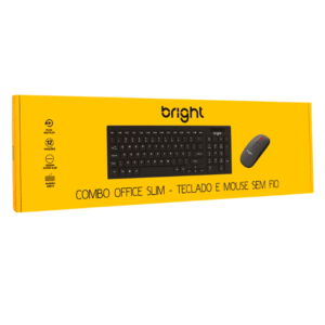 Kit Teclado e Mouse Vinik USB Slim Chocolate Preto - SC100