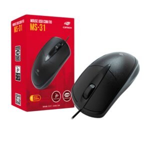 Mouse C3Tech USB 100DPI Preto - MS-31