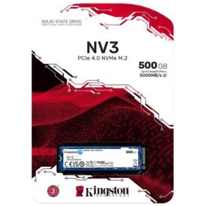 NVME 2TB KINGSTON NV3, M.2 2280, PCIE GEN 4X4, LEIT 6000MB/S, GRAV 5000MB/S - SNV3S/2000G