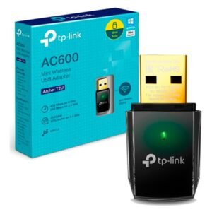 ADAPTADOR WIFI 5 TP-LINK AC600, NANO USB 2.0, 5/2.4GHZ, BLACK - ARCHER T2U NANO