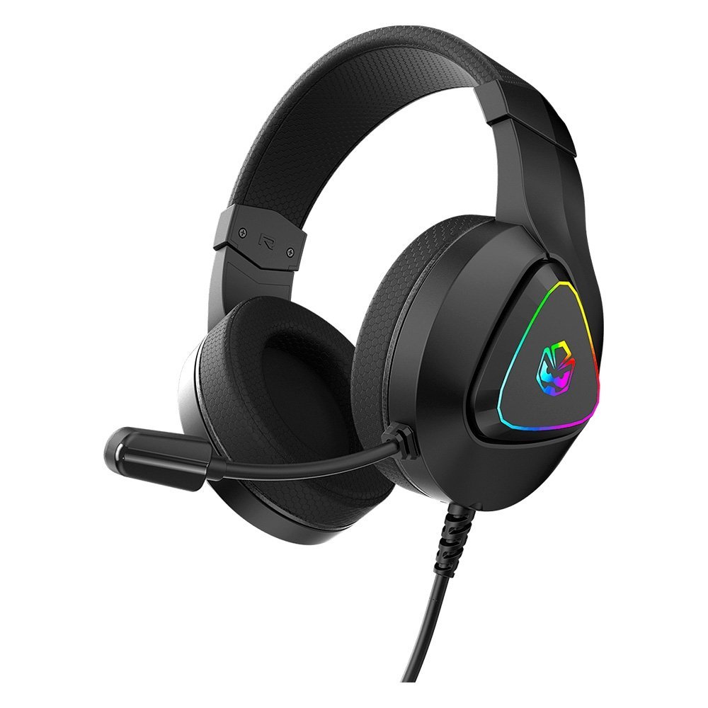 Headset Gamer PcYes Kamar Black Vulcan USB Driver 50mm Microfone Destacável - HGKM50BV