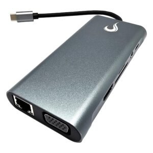 Hub Tipo C C3Tech 5 Porta 2 USB2.0, 1 USB3.0, 1 Tipo C, 1 Tipo C PD Cinza - HU-P300SI