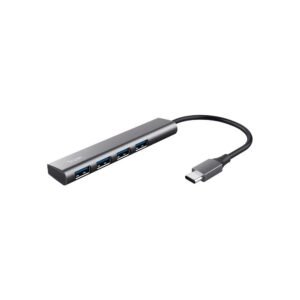 HUB USB-C 3.0 4 Portas C3Tech Prata - HU-C600GY