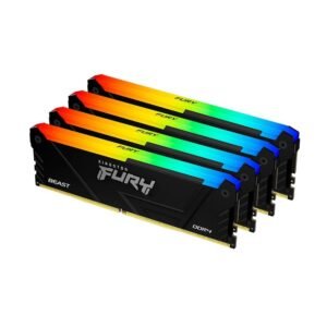 MEMÓRIA 8GB DDR4 3600MHZ KINGSTON FURY BEAST RGB, BLACK - KF436C17BBA/8