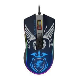 Mouse Gamer Kalkan Draugr RGB 12400 DPI Preto - KLK00009