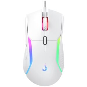 Mouse Gamer C3Tech Led Multicores Branco - MG-80WH