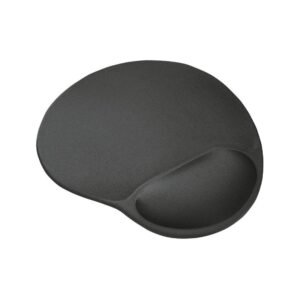 Mousepad C3Tech Com Apoio de Pulso Ergonômico Preto - MP-50