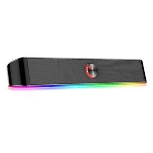 Caixa de Som Redragon Adiemus Stereo Soundbar RGB - GS560